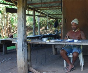 Local wood and bone carver